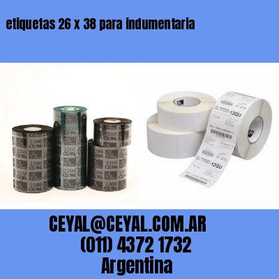 etiquetas 26 x 38 para indumentaria