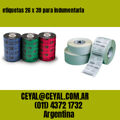 etiquetas 26 x 39 para indumentaria