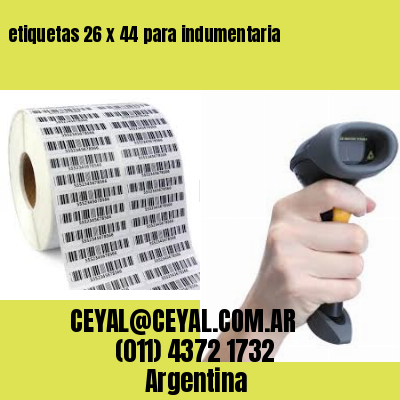 etiquetas 26 x 44 para indumentaria