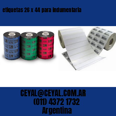 etiquetas 26 x 44 para indumentaria