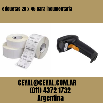etiquetas 26 x 45 para indumentaria