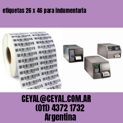 etiquetas 26 x 46 para indumentaria