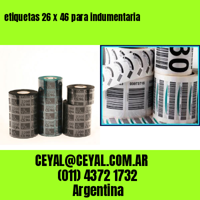 etiquetas 26 x 46 para indumentaria
