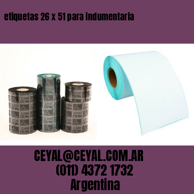 etiquetas 26 x 51 para indumentaria