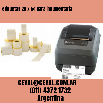 etiquetas 26 x 54 para indumentaria
