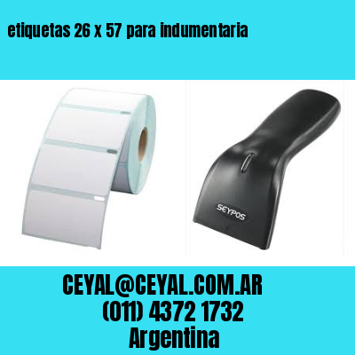 etiquetas 26 x 57 para indumentaria