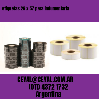 etiquetas 26 x 57 para indumentaria