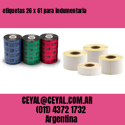 etiquetas 26 x 61 para indumentaria