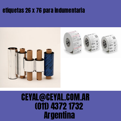 etiquetas 26 x 76 para indumentaria