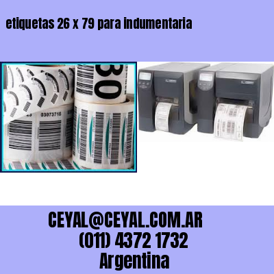 etiquetas 26 x 79 para indumentaria