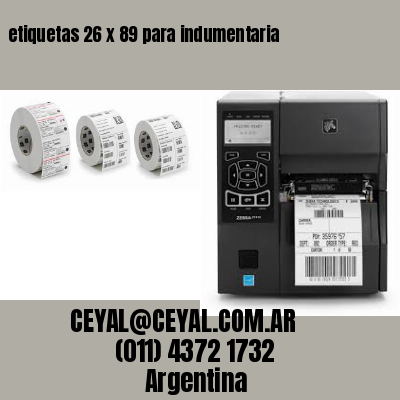 etiquetas 26 x 89 para indumentaria