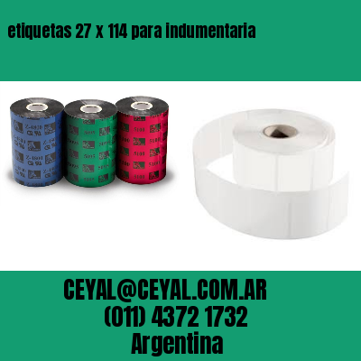 etiquetas 27 x 114 para indumentaria