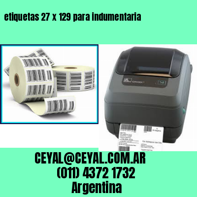 etiquetas 27 x 129 para indumentaria