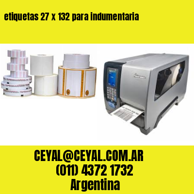 etiquetas 27 x 132 para indumentaria