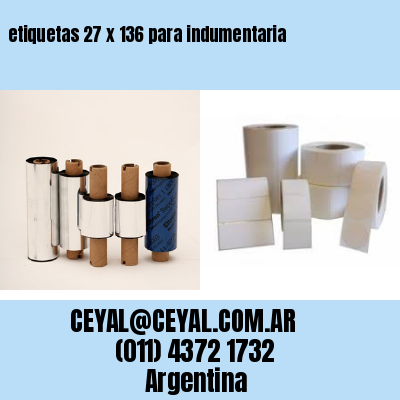 etiquetas 27 x 136 para indumentaria