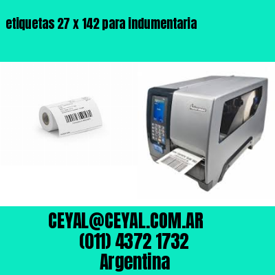 etiquetas 27 x 142 para indumentaria