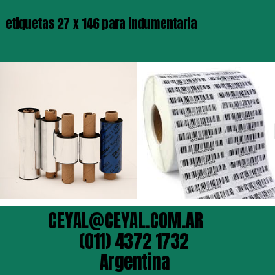 etiquetas 27 x 146 para indumentaria