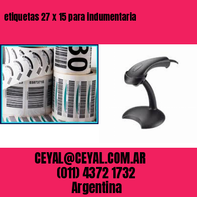 etiquetas 27 x 15 para indumentaria