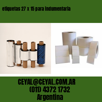 etiquetas 27 x 15 para indumentaria