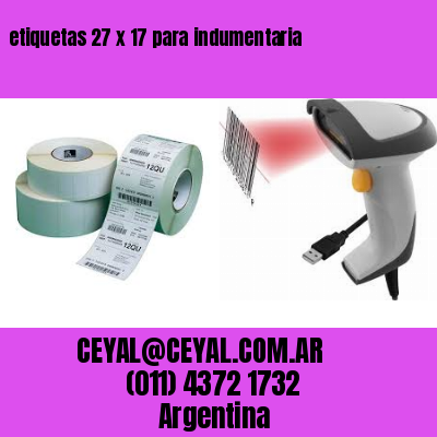 etiquetas 27 x 17 para indumentaria
