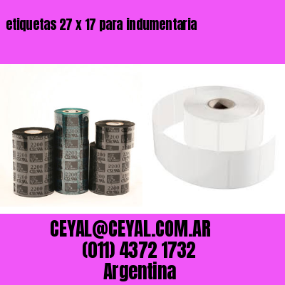 etiquetas 27 x 17 para indumentaria