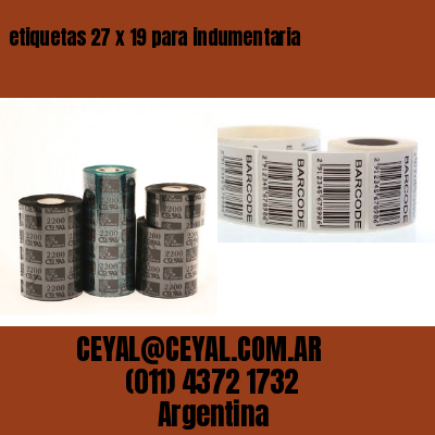 etiquetas 27 x 19 para indumentaria