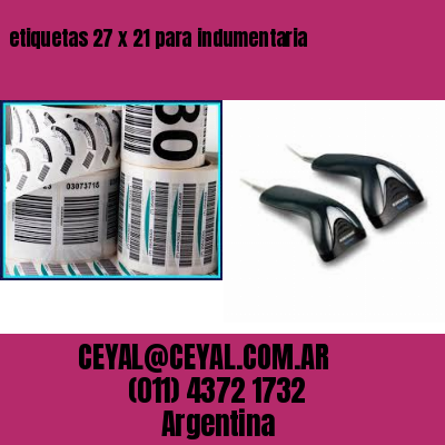 etiquetas 27 x 21 para indumentaria