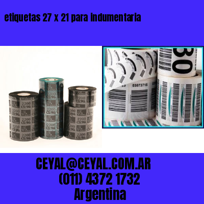 etiquetas 27 x 21 para indumentaria