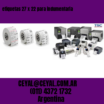 etiquetas 27 x 22 para indumentaria