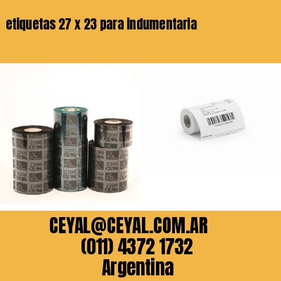 etiquetas 27 x 23 para indumentaria