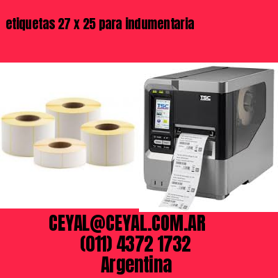 etiquetas 27 x 25 para indumentaria