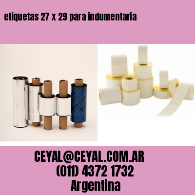 etiquetas 27 x 29 para indumentaria