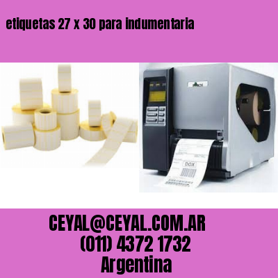 etiquetas 27 x 30 para indumentaria