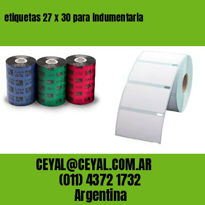 etiquetas 27 x 30 para indumentaria