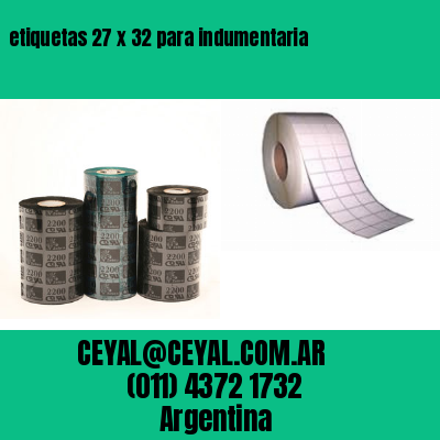 etiquetas 27 x 32 para indumentaria