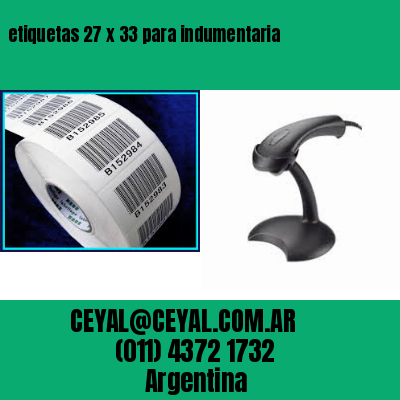 etiquetas 27 x 33 para indumentaria