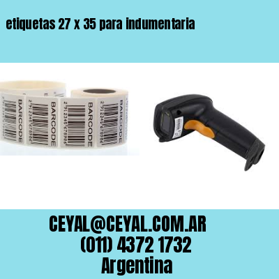 etiquetas 27 x 35 para indumentaria