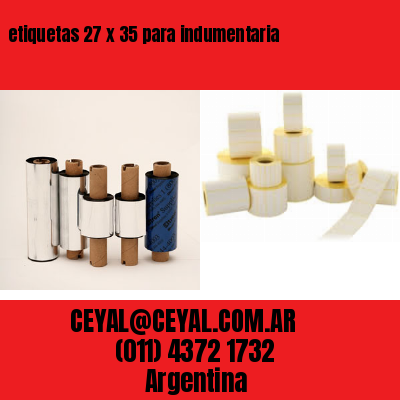 etiquetas 27 x 35 para indumentaria