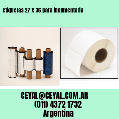 etiquetas 27 x 36 para indumentaria