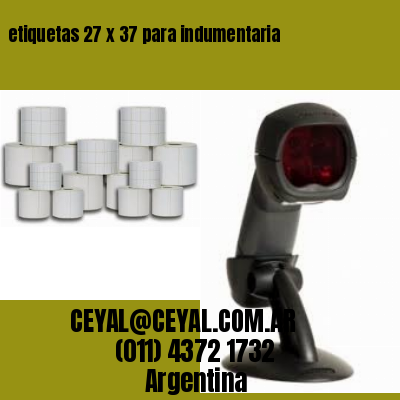etiquetas 27 x 37 para indumentaria