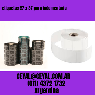 etiquetas 27 x 37 para indumentaria