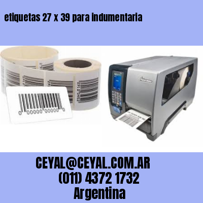 etiquetas 27 x 39 para indumentaria