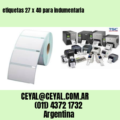 etiquetas 27 x 40 para indumentaria