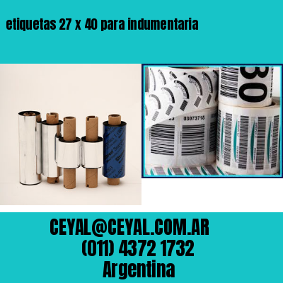 etiquetas 27 x 40 para indumentaria