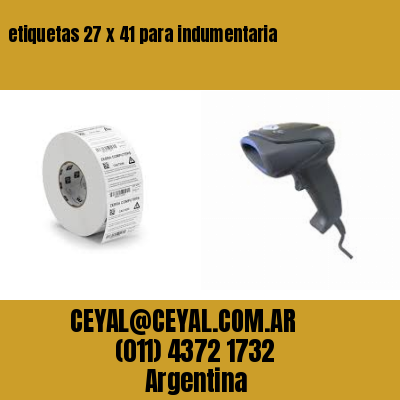 etiquetas 27 x 41 para indumentaria