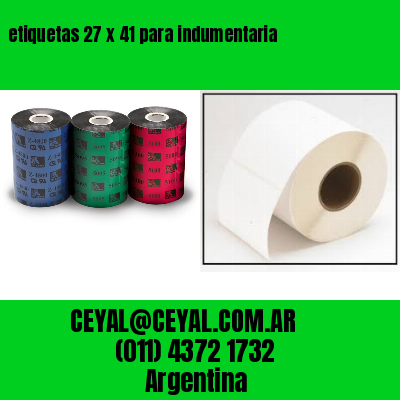 etiquetas 27 x 41 para indumentaria