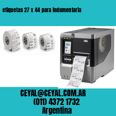 etiquetas 27 x 44 para indumentaria