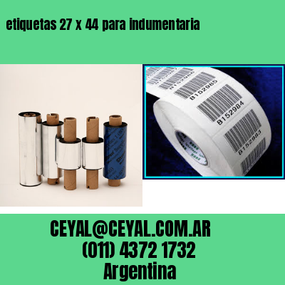 etiquetas 27 x 44 para indumentaria