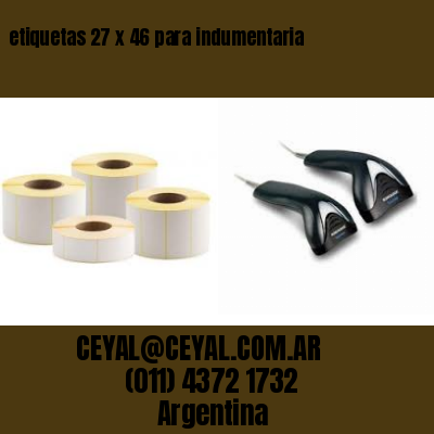 etiquetas 27 x 46 para indumentaria