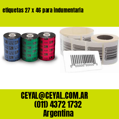 etiquetas 27 x 46 para indumentaria